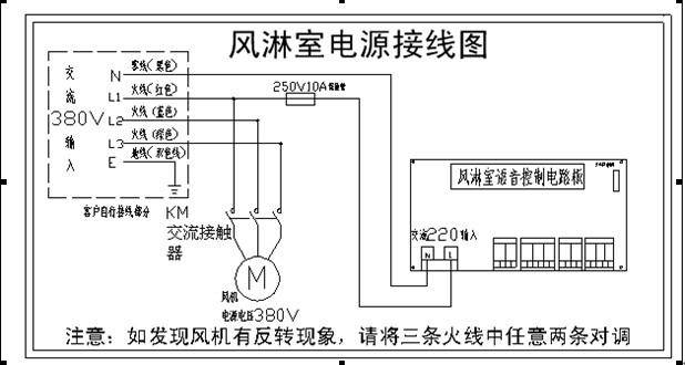 风淋室控制接线路图